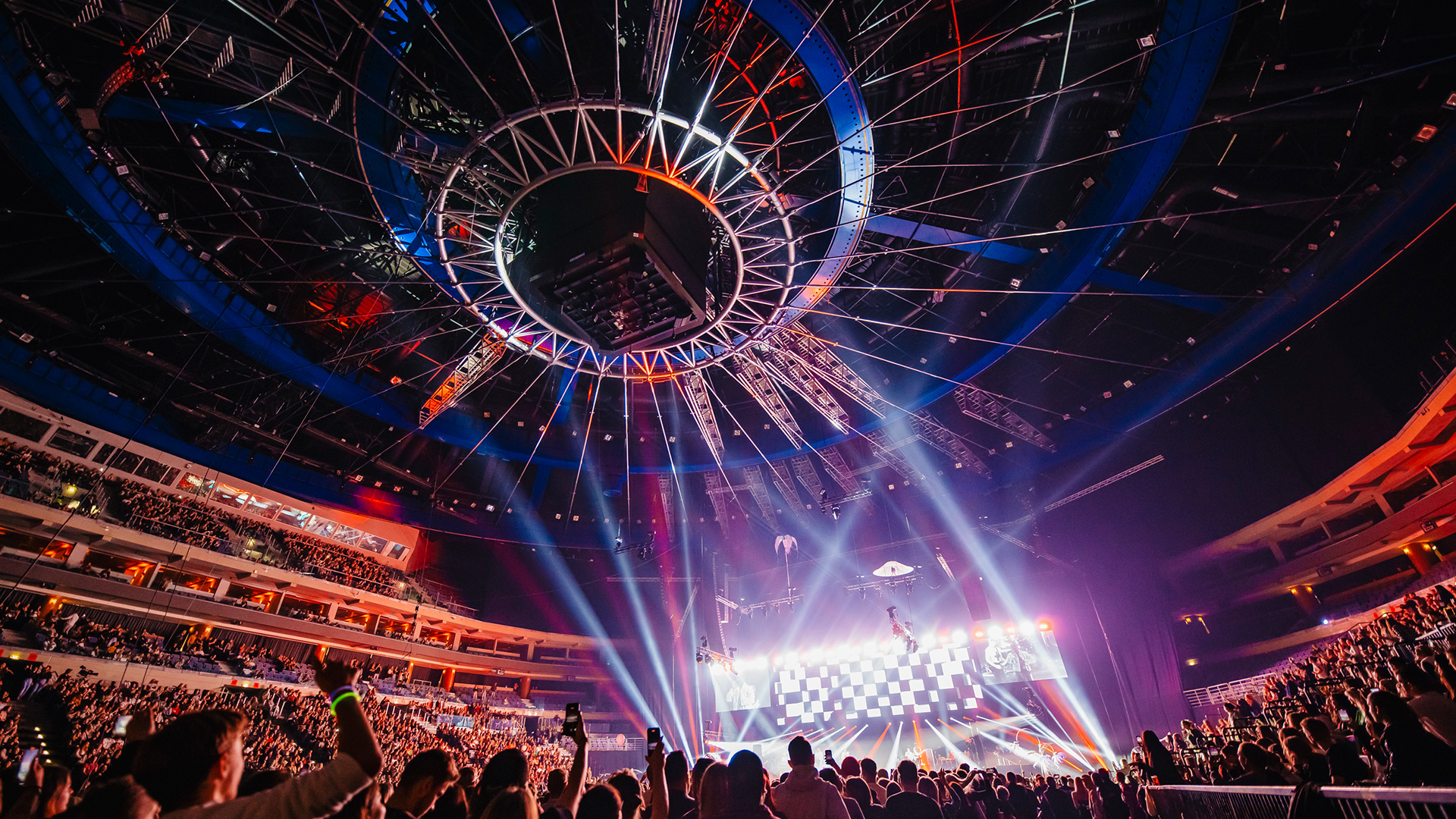 Ocelová konstrukce zastřešení O2 areny