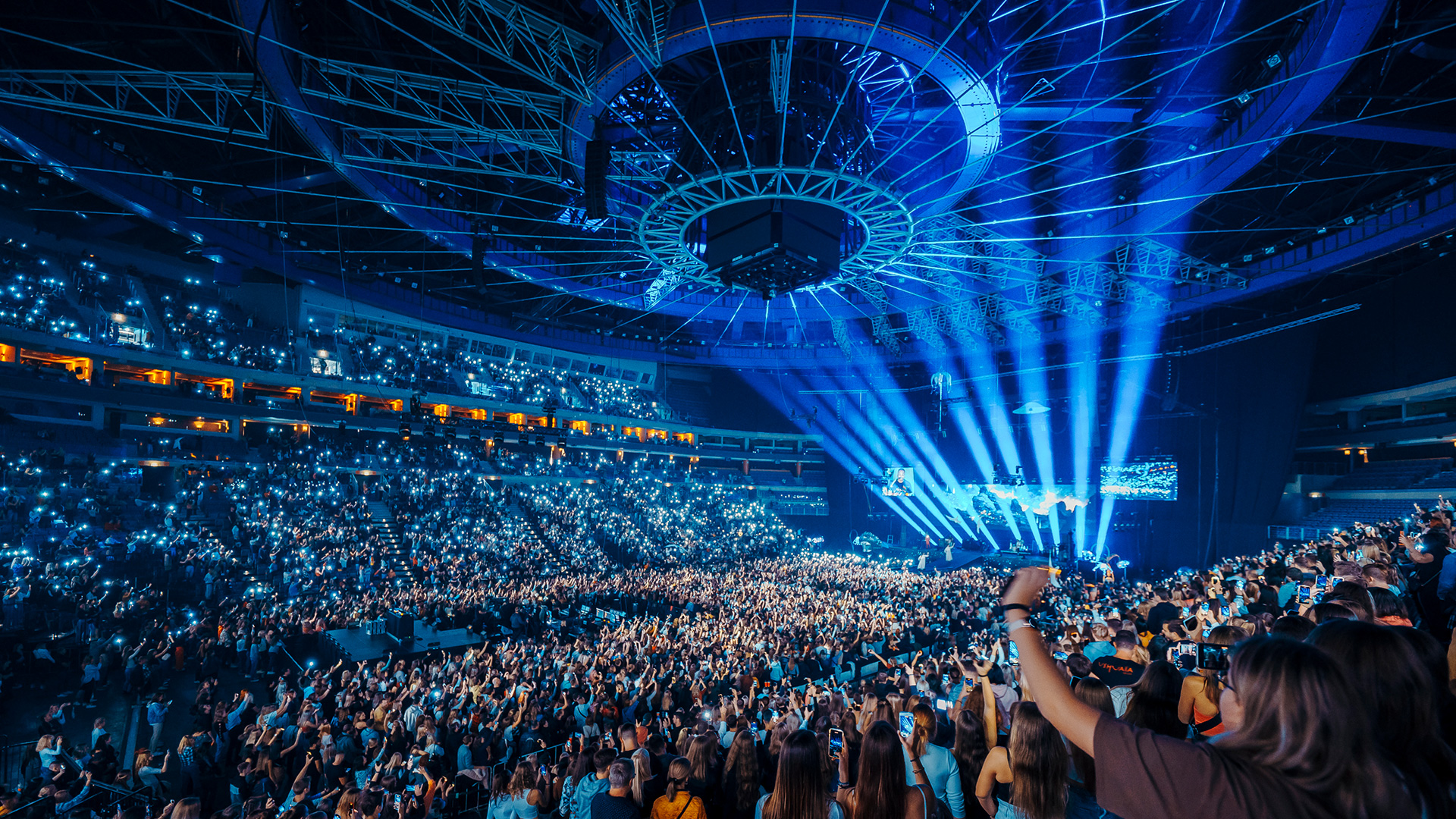 Ocelová konstrukce zastřešení O2 areny